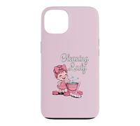 Cleaning Lady Pink Mop Bubbly Bucket Sponges Housekeeper Fun Case for iPhone 13