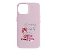 Cleaning Lady Pink Mop Bubbly Bucket Sponges Housekeeper Fun Case for iPhone 14