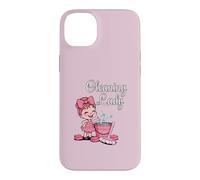 Cleaning Lady Pink Mop Bubbly Bucket Sponges Housekeeper Fun Case for iPhone 14 Plus