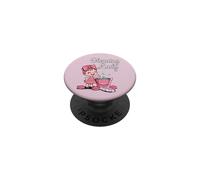Cleaning Lady Pink Mop Bubbly Bucket Sponges Housekeeper Fun PopSockets Adhesive PopGrip