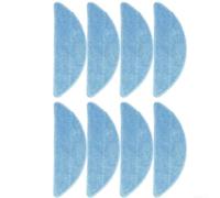 Cleaning Mop Cloth Replacement for Conga Max for X-Treme Robot Vacuum, Includes 8 Cloths for Juice and Oil Stains