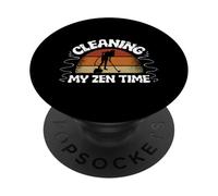 Cleaning My Zen Time Vaccum Cleaning Housekeeper PopSockets Adhesive PopGrip