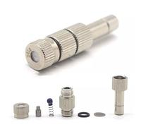 Cleaning Nozzle,Spray Angle,Brass Misting Nozzles, 40PCS for Cooling System, 6MM Connection(0.2mm)