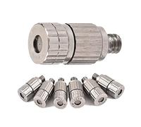 Cleaning Nozzle,Spray Angle,Brass Misting Nozzles, 50PCS Stainless Steel Head High Pressure Atomizing(0.8mm)