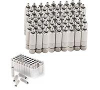 Cleaning Nozzle,Spray Angle,High Pressure, 50 PCS High-Pressure Brass Nickel-Plated atomizing, 0.1-0.8 mm Ceramic Orifice(Stainless Steel,3 Sections 0.3mm Orifice Dia)