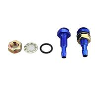 Cleaning Nozzles 2Pcs Wiper Nozzle Cover Fan-Shaped Front Windshield Water Sprayer Washer Bonnet Sprinkler Universal Auto Accessories(Blue)