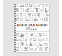 Cleaning Planner, ADHD Bundle Household Planner for Cleaning Schedule and Checklist Management for Adults Daily, Weekly, Monthly Household Cleaning Organizer with Task Checklists and Schedules