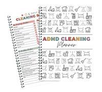 Cleaning Planner, Cleaning Schedule and Checklist Organizer, Daily Weekly Monthly Household Cleaning Planner, Chore Chart Notebook for Home, Family Cleaning Tasks, DIY Home Improvement, Editable