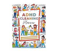 Cleaning Planner Fo, Household Task Planner, Weekly Home Chore Chart, with Compact & Portable Design, Undated Flexible Layout, 28.5x21x0.4cm, for Home, Work, School, Dorm, Management, Women