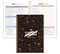 Cleaning Planner for ADHD, Cleaning Schedule and Checklist for Adults, Daily, Weekly, Monthly Cleaning and Organization Planner with Task Board
