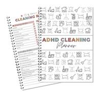 Cleaning Planner, Home Cleaning Schedule Plan and Checklist, Chore Chart Notebook for Home, Family Cleaning Tasks, DIY Decluttering and Household Management Planner Organizer
