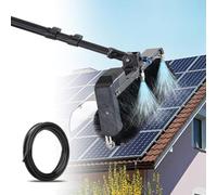 Cleaning Pole Kit for Solar Panels and Windows, Telescopic 3.5m Reach, 60cm Automatic Rotating Brush, Water Powered, Efficient Cleaning Solution
