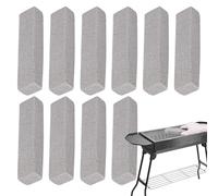 Cleaning Pumice Stone - Toilet Cleaning Stone | Pumice For Toilet | Non-Scratch Abrasive Block 10 Pieces All-Purpose For Concrete Floors Ceramic Grout Grill Mesh | Extra Long Handle