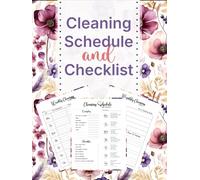 cleaning schedule and checklist: A Simple Home Cleaning Planner for Weekly, Monthly, and Everyday Chores