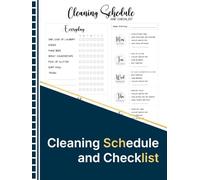 cleaning schedule and checklist: A Simple Home Cleaning Planner for Weekly, Monthly, and Everyday Chores