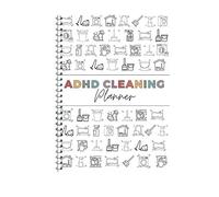 Cleaning Schedule and Checklist Organizer, Cleaning Planner, Daily Weekly Monthly for Home Chore Chart Adhd Daily Planner