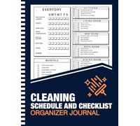 Cleaning Schedule and Checklist Organizer Journal: A Simple Daily Weekly and Monthly Cleaning Planner For Home Organization, Friendly Routine, Structured Housekeeping