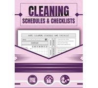 Cleaning Schedule and Checklist Planner | Daily, Weekly & Monthly Housekeeping Organizer | Simple Chore Chart for Home Cleaning Routines
