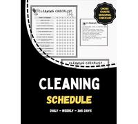Cleaning Schedule: Daily, Weekly, Monthly, and Seasonal Cleaning Organizer with Chore Charts, Home Maintenance Log, and Yearly Housekeeping Planner