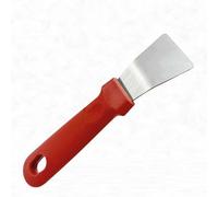 Cleaning Scraper, 2PCS Stainless Steel Scrapers Tool None-Scratches Kitchen Scraper for Stoves Microwave Ovens Induction Hob (Red)