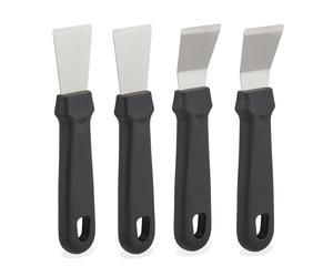 Cleaning Scraper Grill Kitchen Set Oven Stainless Steel Stove 17.5x4x1.5cm Black