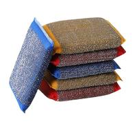 Cleaning Scrub Sponge - 6Pcs Durable -sided Scrub Sponges | Sccrub Sponges Washing | Effortless Cleaning Eco Scrrub Pad Perfect For Kitchen, Bathroom & Household Cleaniing