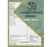 Cleaning Service Invoice Form Book: Cleaning Services Invoice Forms for Residential & Commercial House Cleaning | Invoice Log For House Cleaners, Cleaning Service Business Form| 60 Forms