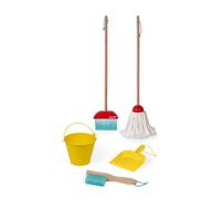 Cleaning Set Wooden Kids Toy Mop & Bucket - Janod