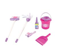 Cleaning Set - Pretend Play Mini Broom Set, Child Role Play Cleaning Kit, Fun Educational Toy, Safe Tool | for Boys Girls 3+ Household Chores Kitchen Bedroom Playroom Activity Learning