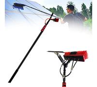 Cleaning Solar Panels Window Cleaning Brush Equipment, Water/Hose Fed Pole, Photovoltaic Panel Cleaning Brush Extendable Cleaner Conservatory Roof 6m/20ft