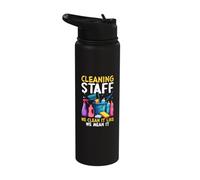 Cleaning Staff We Clean It Like We Mean It Stainless Steel Insulated Water Bottle
