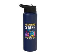 Cleaning Staff We Clean It Like We Mean It Stainless Steel Insulated Water Bottle