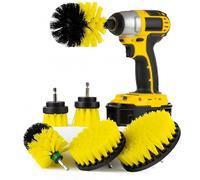 Cleaning Supplies Drill Brush Attachment Kit/Spin Brush/Power Scrubber/Toilet Brush/Bathroom Shower Cleaner/Grout Cleaner/Scrub Brush(Drill Not Incluted)