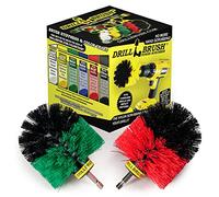 Cleaning Supplies - Indoor/Outdoor Drill Brush Power Scrubber Kit - Kitchen Accessories - Grout Cleaner - Cast Iron Skillet - Deck Brush - Bird Bath - Concrete Pools, Garden Statuary, Headstones