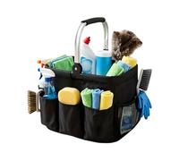 Cleaning Supply Bag - 20L Foldable Storage Basket With Handle, 1-Piece Waterproof Organizer Caddy For Housekeeping, Heavy Duty Utility Tote For Bathrooms, Janitorial Bins For Kitchens And Gardens