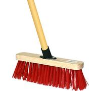 Cleaning Sweeping PVC Platform Broom (12" Red)