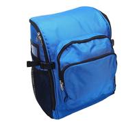 Cleaning Tool Backpack, Large Cleaning Caddy Organizer, 1000D Oxford Cloth Anti Splashing Housekeeping Supplies Bag Backpack Full Open Cleaning Supplies Bag for Cleaning and (Blue)