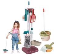 Cleaning Toys for Kids | Safe Pretend Play Housekeeping Kit with Broom Mop Set | Reusable Educational Sweeping Cleaning Toys for Learning and Role Play