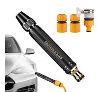 Cleaning Wand - Powerful Stream Sprayer, Adjustable Flow Attachment, Leakproof Brass Connector, Industrial Strength Spraying Hardware, Outdoor Washing Accessory, Gold Tone Heavy Metal Finish Piece