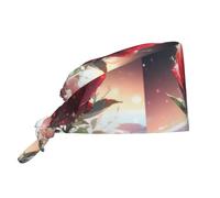 Cleaning Working Cap Lonely Rose on The Planet Printed Chef Hat for Women & Men, Adjustable, Breathable