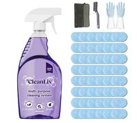 Cleanlix Cleaning Spray, Cleanlix Cleaner for Instant Stain Removal, All-Purpose Spray Cleaner with Cleaning Tablets, Cleanlix The All-in-One Solution for Every Stain (Ocean*48,1 Bottle)