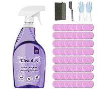 Cleanlix Cleaning Spray, Cleanlix Cleaner for Instant Stain Removal, All-Purpose Spray Cleaner with Cleaning Tablets, Cleanlix The All-in-One Solution for Every Stain (Rose*48,1 Bottle)