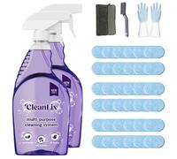 Cleanlix Cleaning Spray, Cleanlix Cleaner for Instant Stain Removal, All-Purpose Spray Cleaner with Cleaning Tablets, Cleanlix The All-in-One Solution for Every Stain (Ocean*36,2 Bottle)