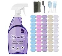 Cleanlix Cleaning Spray, Cleanlix Cleaner for Instant Stain Removal, All-Purpose Spray Cleaner with Cleaning Tablets, Cleanlix The All-in-One Solution for Every Stain (Mixed Scent *50,1 Bottle)
