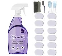Cleanlix Cleaning Spray, Cleanlix Cleaner for Instant Stain Removal, All-Purpose Spray Cleaner with Cleaning Tablets, Cleanlix The All-in-One Solution for Every Stain (Flowers*12,1 Bottle)