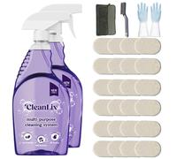 Cleanlix Cleaning Spray, Cleanlix Cleaner for Instant Stain Removal, All-Purpose Spray Cleaner with Cleaning Tablets, Cleanlix The All-in-One Solution for Every Stain (Lemon*24,2 Bottle)
