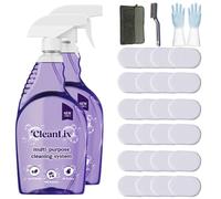 Cleanlix Cleaning Spray, Cleanlix Cleaner for Instant Stain Removal, All-Purpose Spray Cleaner with Cleaning Tablets, Cleanlix The All-in-One Solution for Every Stain (Flowers*24,2 Bottle)