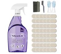 Cleanlix Cleaning Spray, Cleanlix Cleaner for Instant Stain Removal, All-Purpose Spray Cleaner with Cleaning Tablets, Cleanlix The All-in-One Solution for Every Stain (Lemon48,1 Bottle)