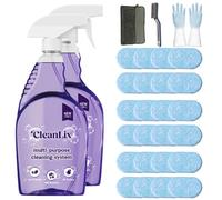 Cleanlix Cleaning Spray, Cleanlix Cleaner for Instant Stain Removal, All-Purpose Spray Cleaner with Cleaning Tablets, Cleanlix The All-in-One Solution for Every Stain (Ocean*24,2 Bottle)