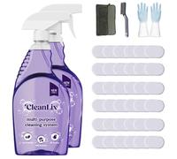 Cleanlix Cleaning Spray, Cleanlix Cleaner for Instant Stain Removal, All-Purpose Spray Cleaner with Cleaning Tablets, Cleanlix The All-in-One Solution for Every Stain (Flowers*36,2 Bottle)